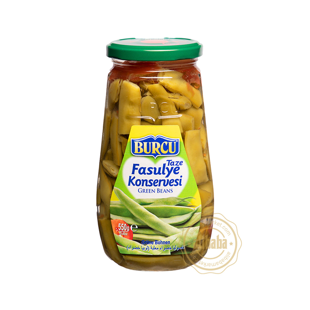 BURCU GREEN BEANS 550G - Altin Grocery Jarred Vegetable Burcu