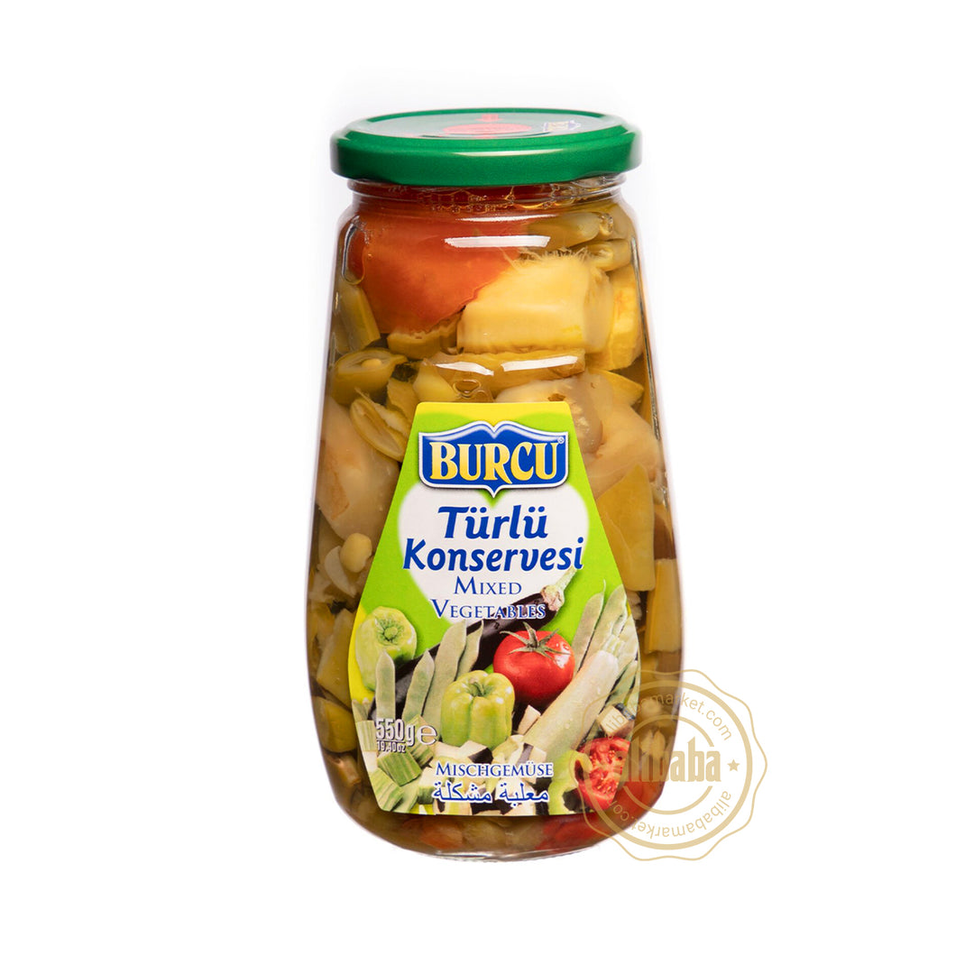 BURCU MIX VEGETABLES (TURLU) 550G - Altin Grocery Jarred Vegetable Burcu