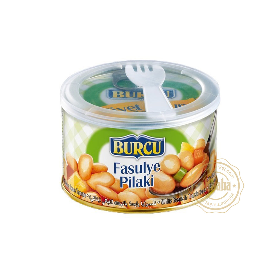 BURCU WHITE BEANS IN TOMATO SAUCE (FASULYE PILAKI) 400GR - Altin Grocery Ready Meal Burcu