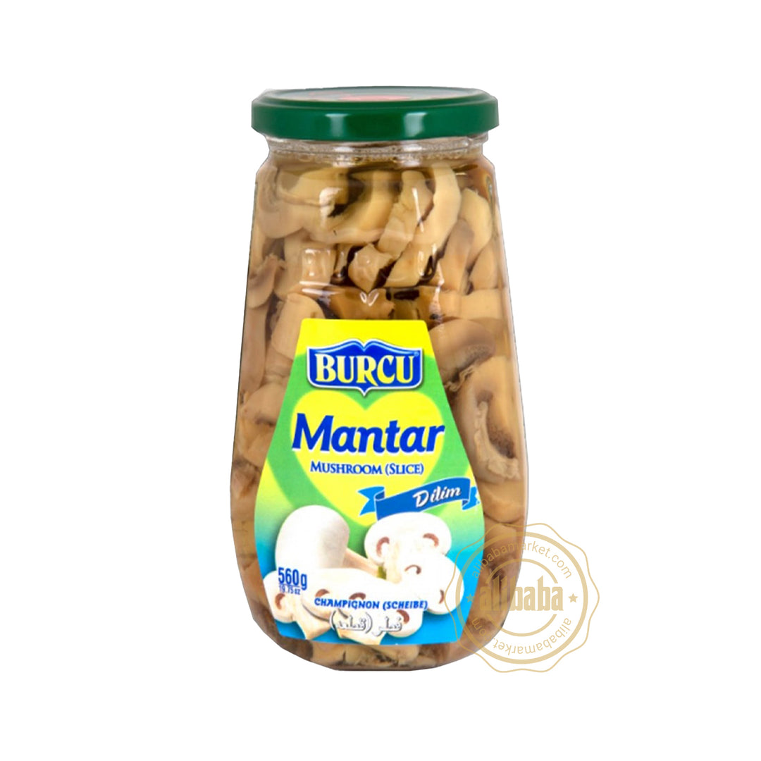 BURCU SLICED MUSHROOM (DILIMLI MANTAR) 560GR - Altin Grocery Jarred Vegetable Burcu