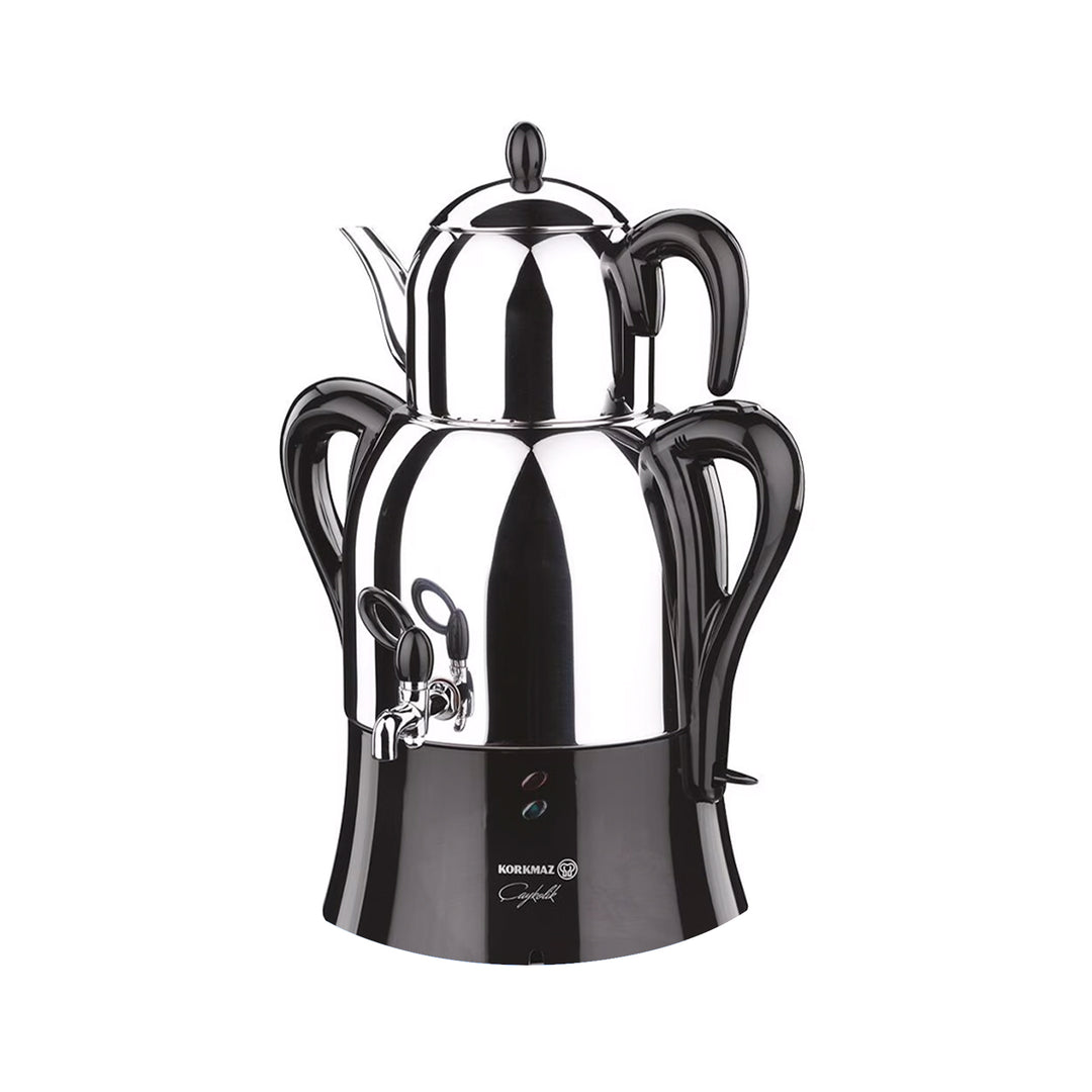 KORKMAZ CAYKOLIK SEMAVER 3LT (A341-14) - Altin Grocery Tea Maker Korkmaz