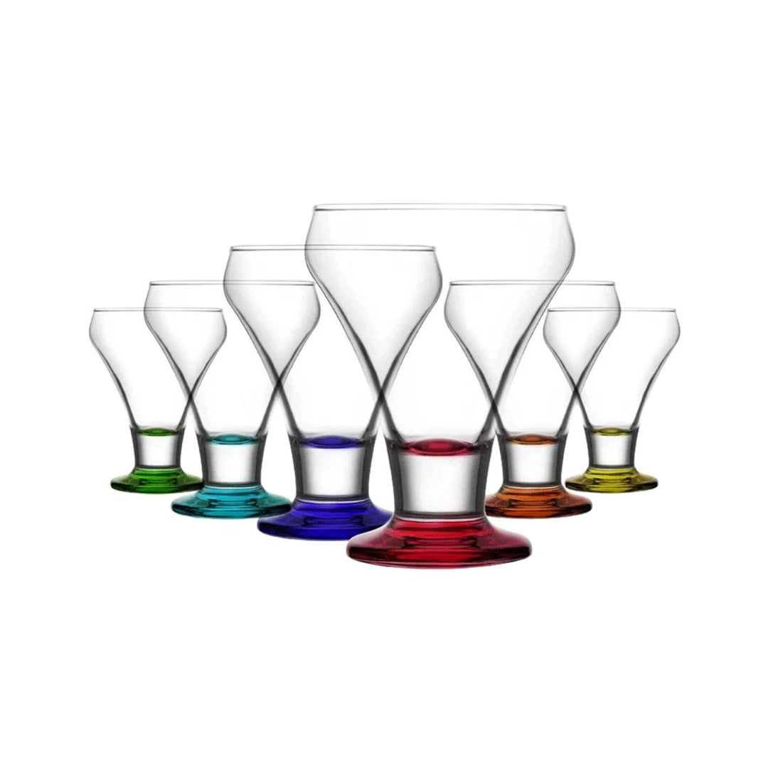 LAV ICE CREAM CUP FROSTY COLORED 305 cc (10 1/4 oz) 6 Pcs Set FRO378