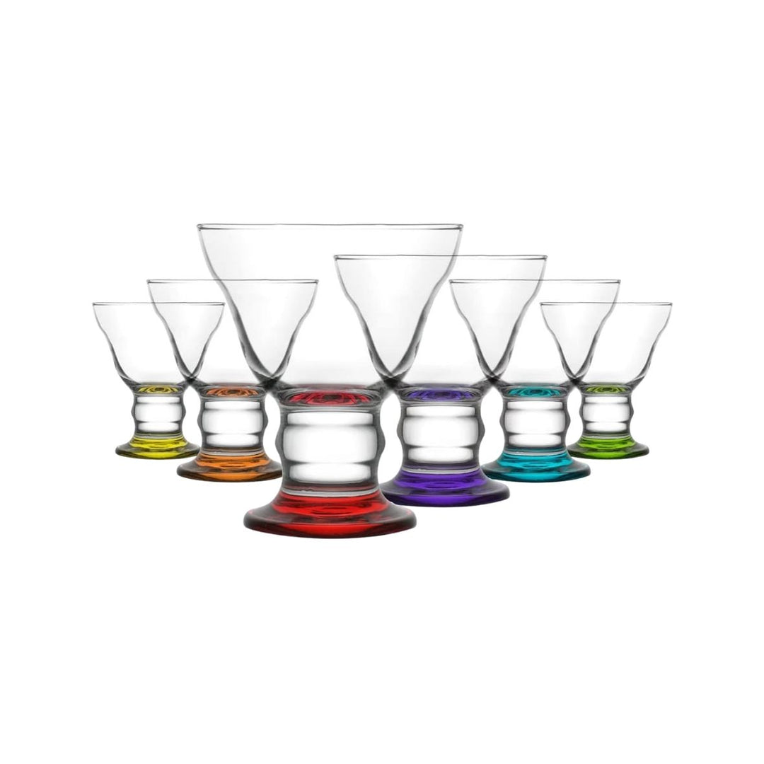 LAV ICE CREAM CUP PAINTED 255 cc (8 3/4 oz) 6 Pcs Set ORN319