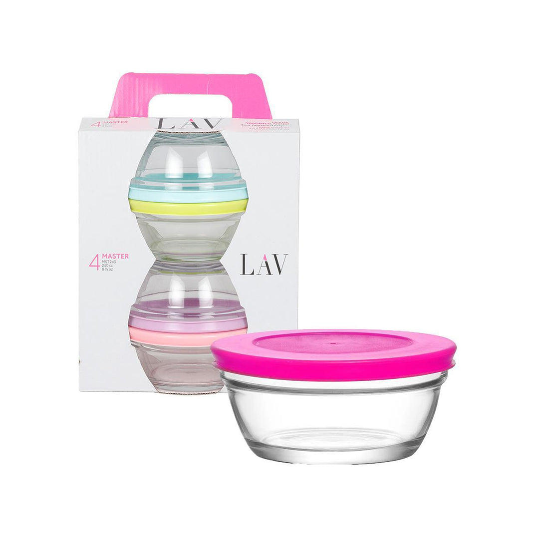 LAV CONTAINER MST243 4 PCS - Altin Grocery Container Lav