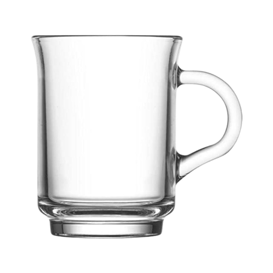 LAV TEA GLASS WITH HANDLE ADA408E 6PCS