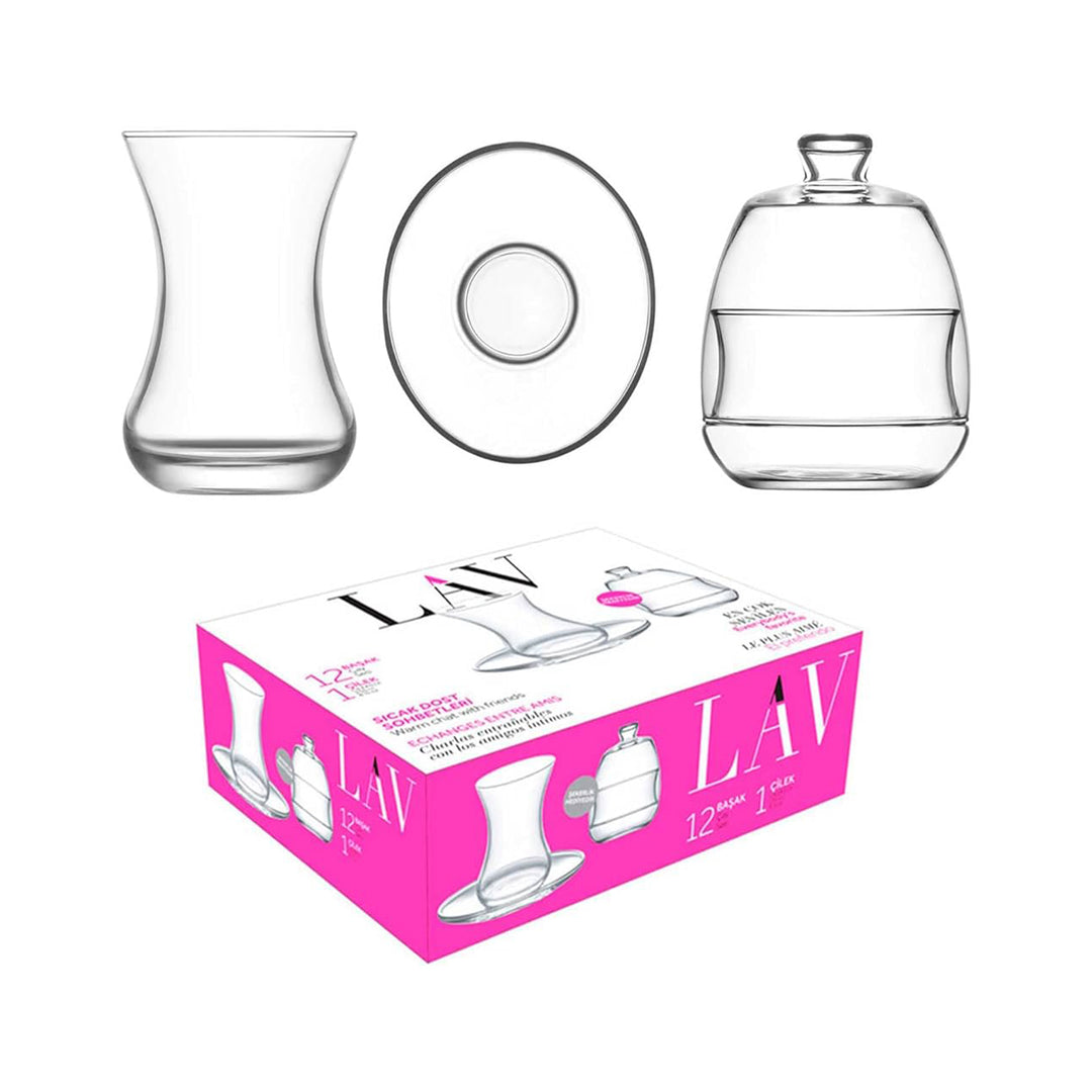 LAV TEA SET BASAK S1 13 PCS - Altin Grocery Glassware Lav