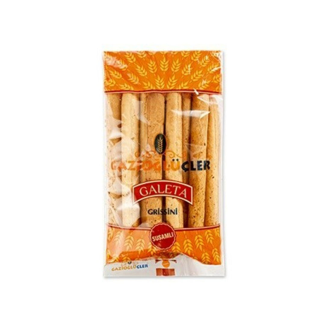 GAZIOGLU BREAD STICK SESAME 200GR - Altin Grocery Bread Gazioglu