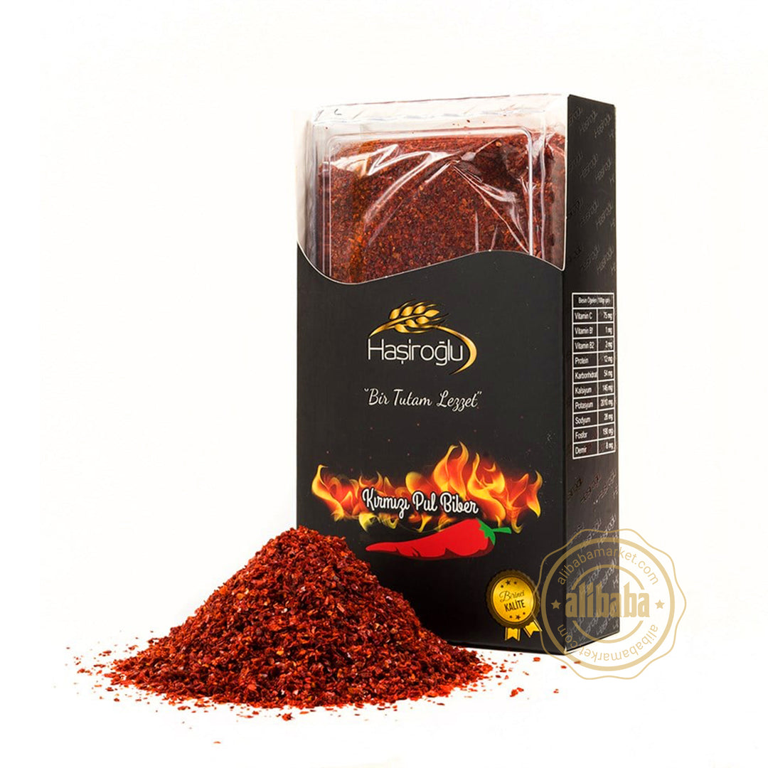HASIROGLU PREMIUM RED PEPPER FLAKES 500GR - Altin Grocery Spice Hasiroglu