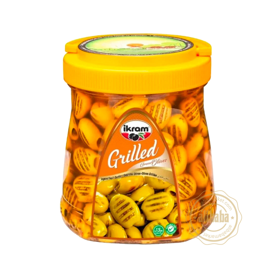 IKRAM GREEN OLIVES GRILLED 1400GR - Altin Grocery Olive Ikram