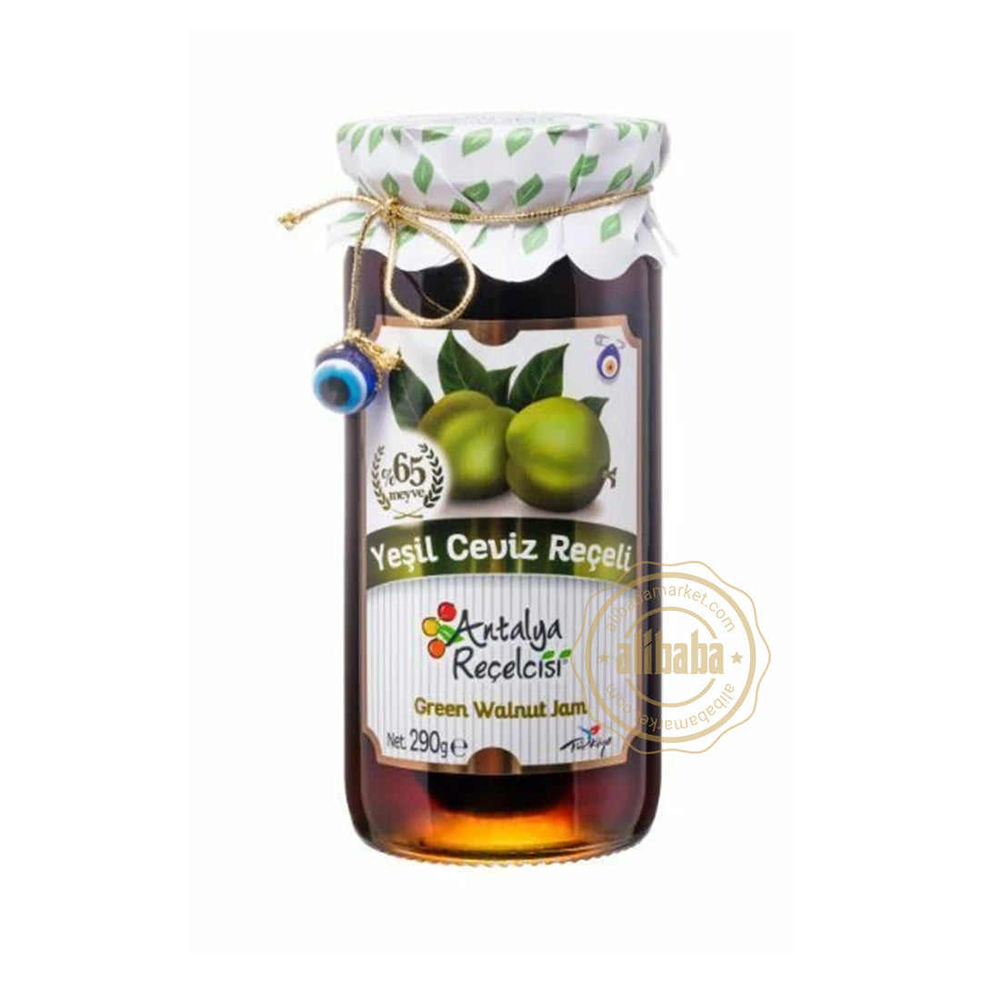 ANTALYA RECELCISI GREEN WALNUT JAM 290GR %65 FRUIT - Altin Grocery Jam Antalya Recelcisi