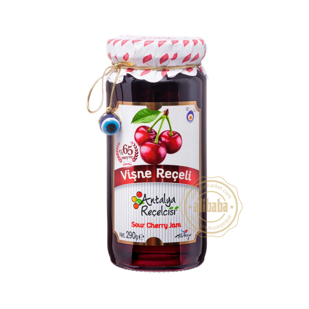 ANTALYA RECELCISI SOUR CHERRY JAM 290GR %65 FRUIT - Altin Grocery Jam Antalya Recelcisi