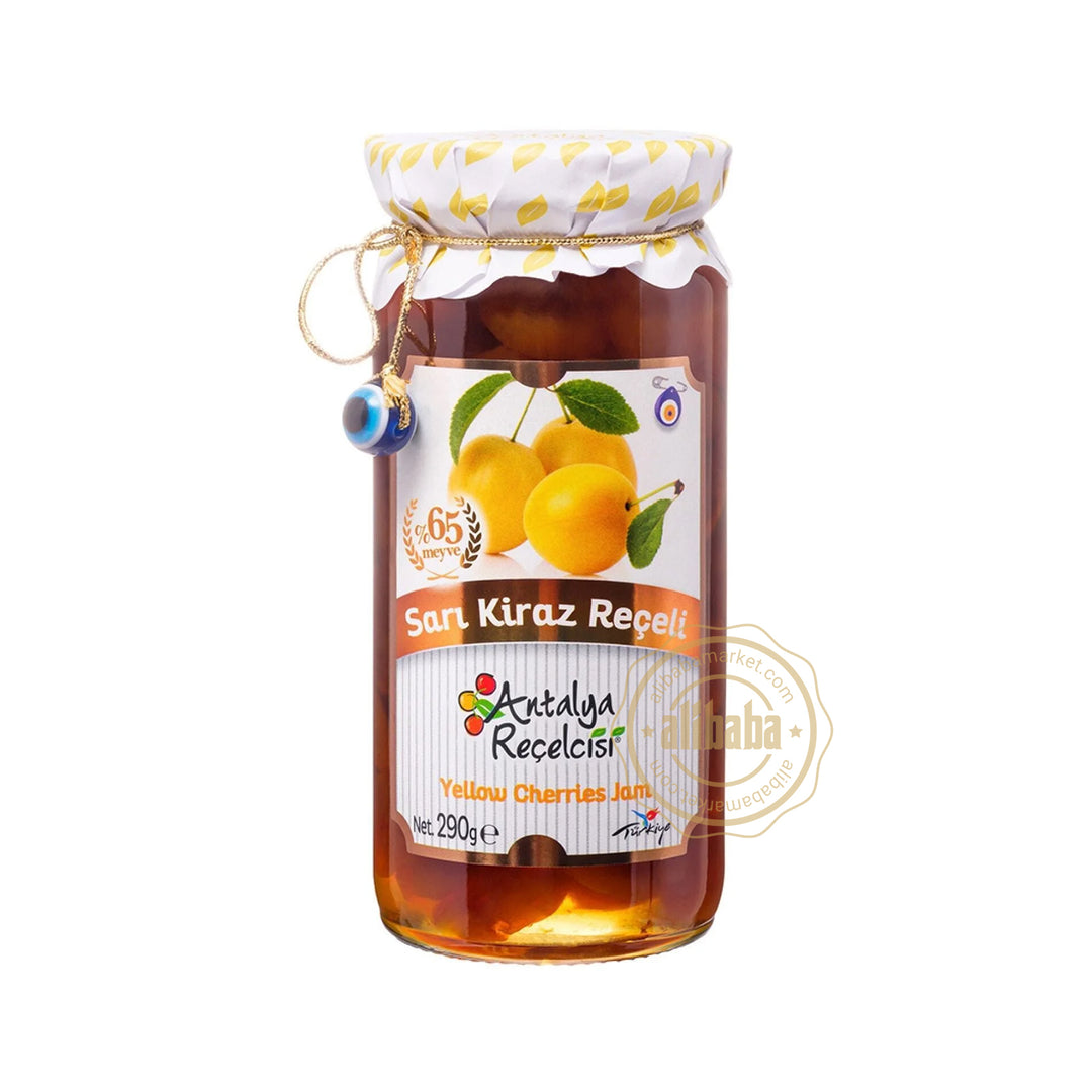ANTALYA RECELCISI YELLOW CHERRY JAM 290GR %65 FRUIT - Altin Grocery Jam Antalya Recelcisi