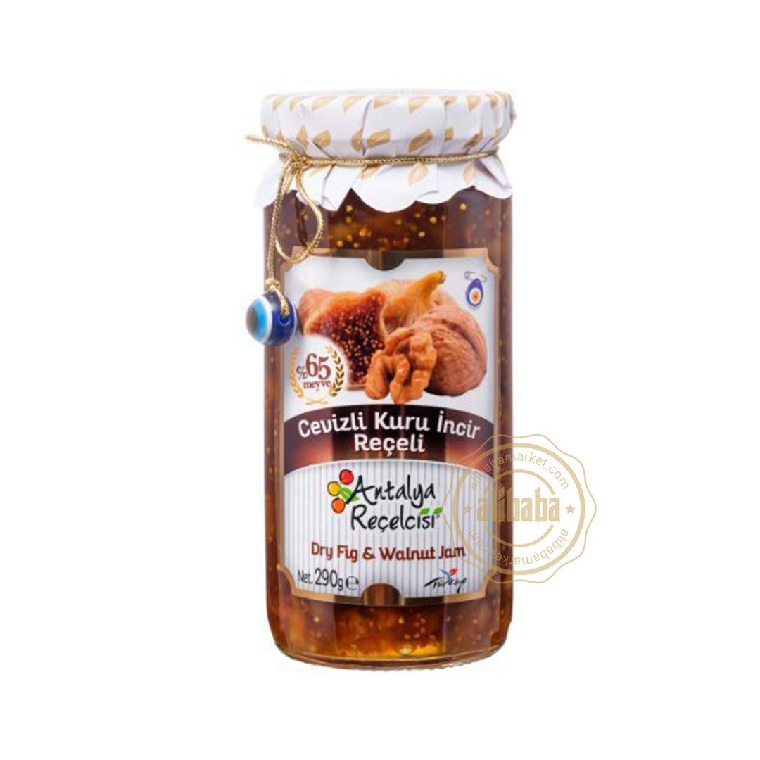 ANTALYA RECELCISI WALNUT&DRY FIG JAM 290GR %65 FRUIT - Altin Grocery Jam Antalya Recelcisi
