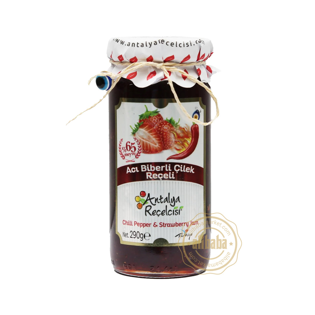 ANTALYA RECELCISI CHILI PEPPER STRAWBERRY JAM 290GR %65 FRUIT - Altin Grocery Jam Antalya Recelcisi