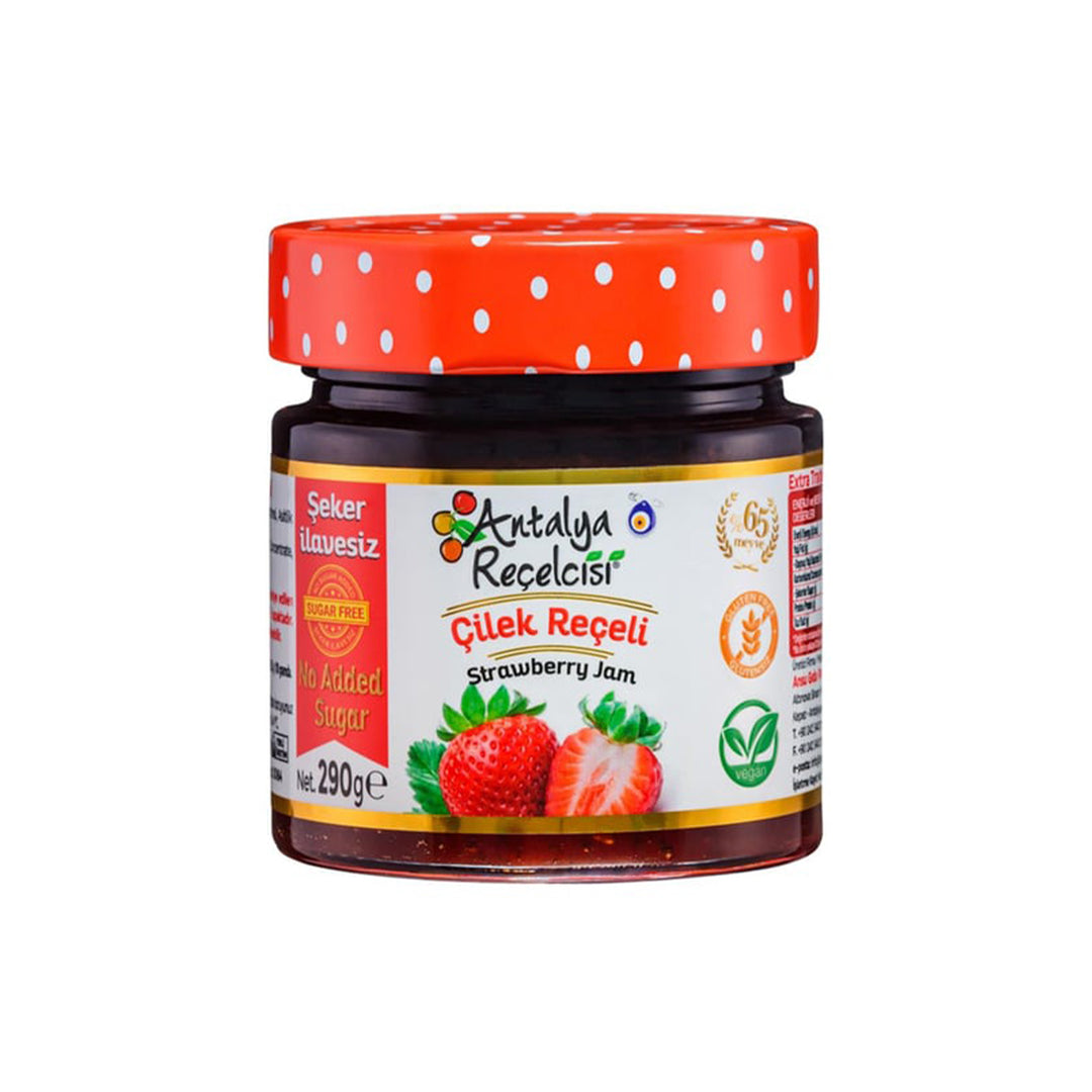 ANTALYA RECELCISI NO ADDED SUGAR STRAWBERRY JAM 290G - Altin Grocery Jam Antalya Recelcisi