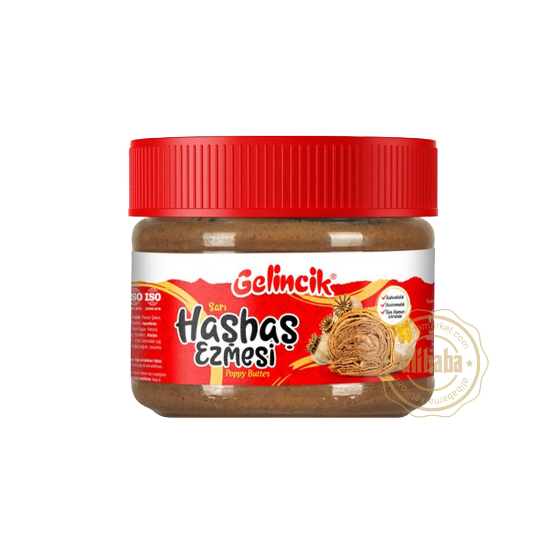 GELINCIK POPPY BUTTER (SARI HASHAS EZMESI) 300G - Altin Grocery Spread Gelincik