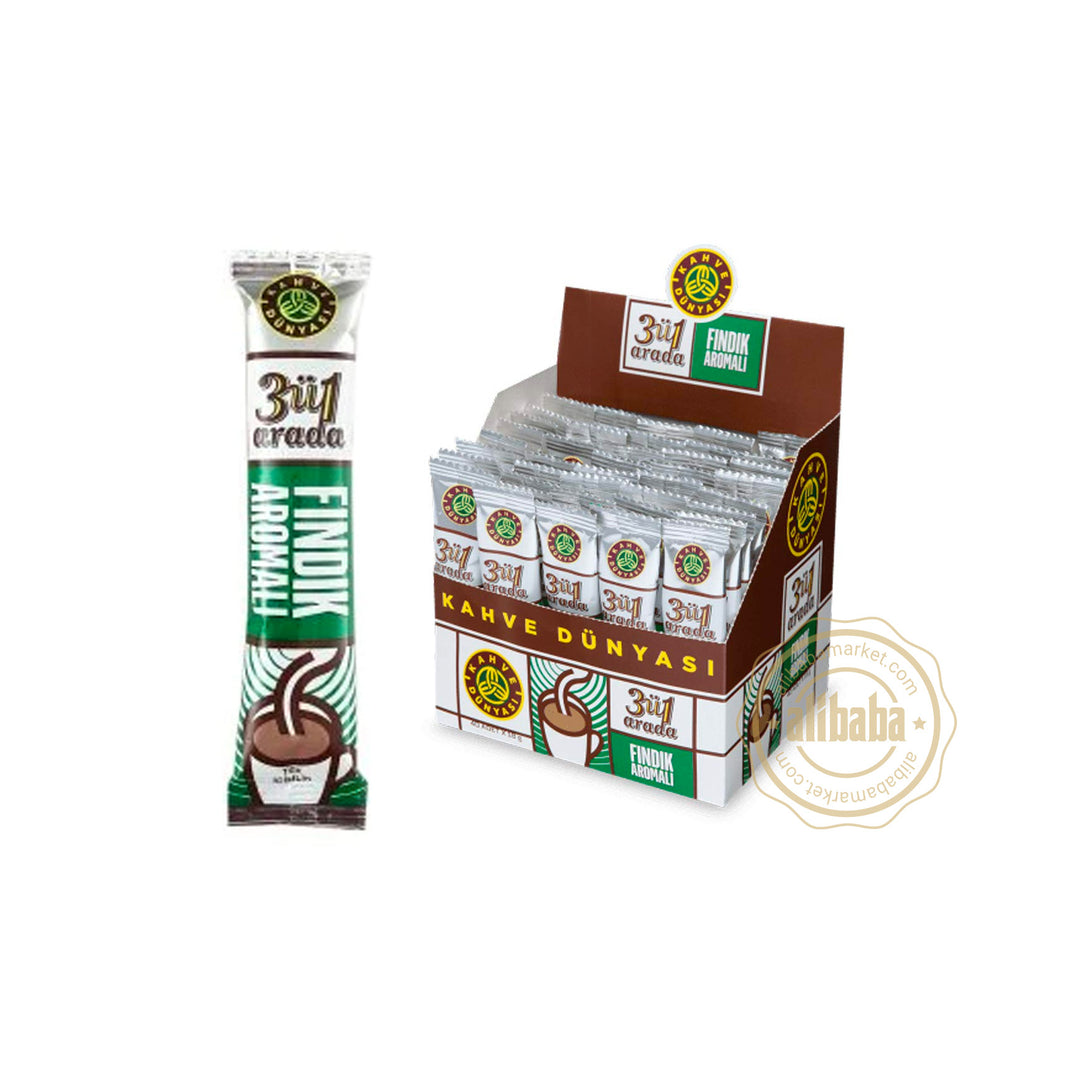 KAHVE DUNYASI 3 IN 1 HAZELNUT COFFEE 18GR