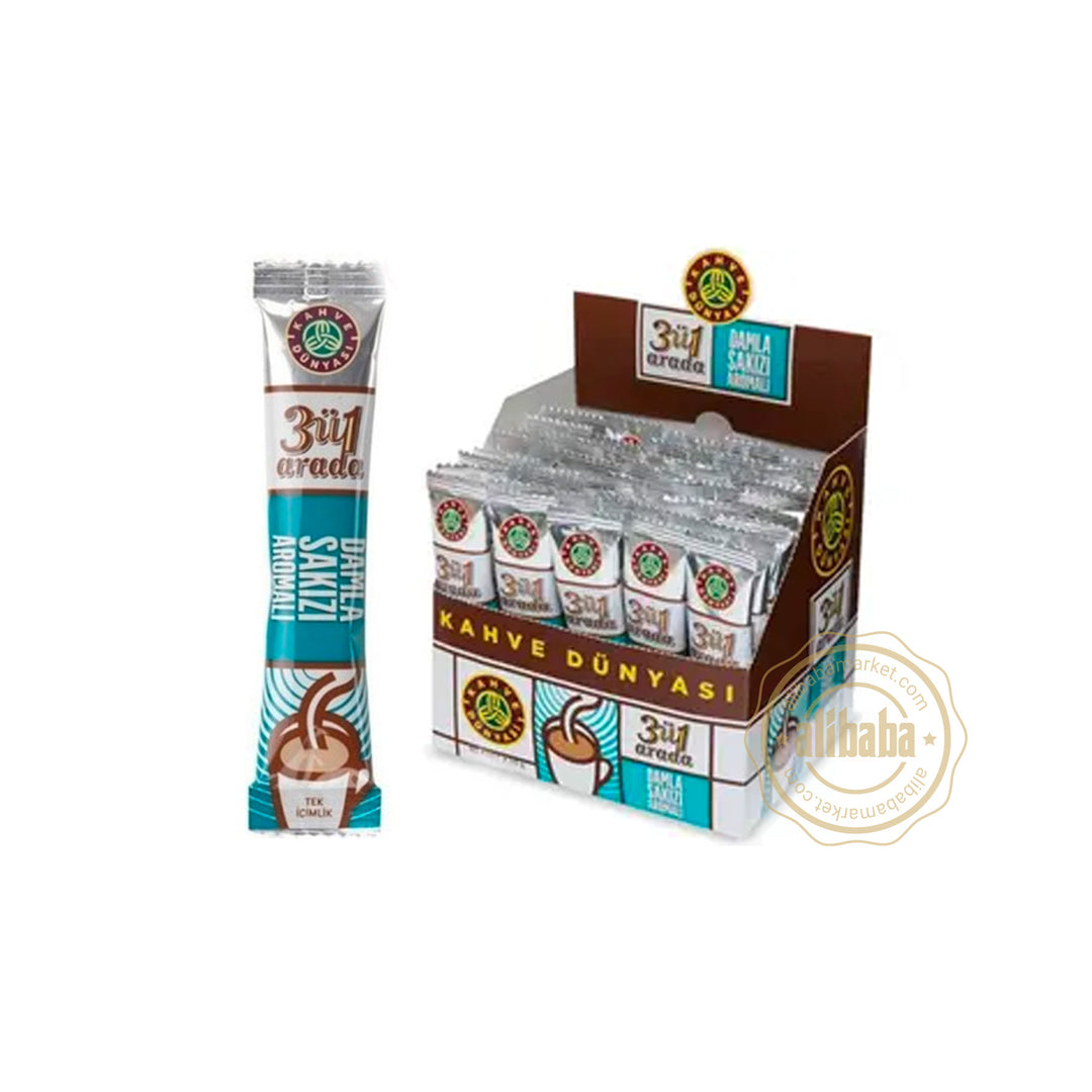 KAHVE DUNYASI 3 IN 1 MASTIC GUM COFFEE 18GR