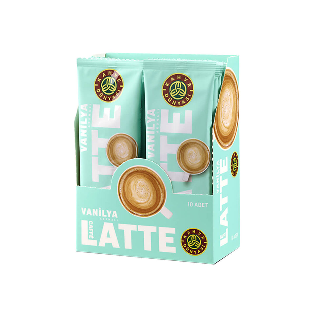 KAHVE DUNYASI CAFE LATTE VANILLA 15G - Altin Grocery Coffee Kahve Dunyasi