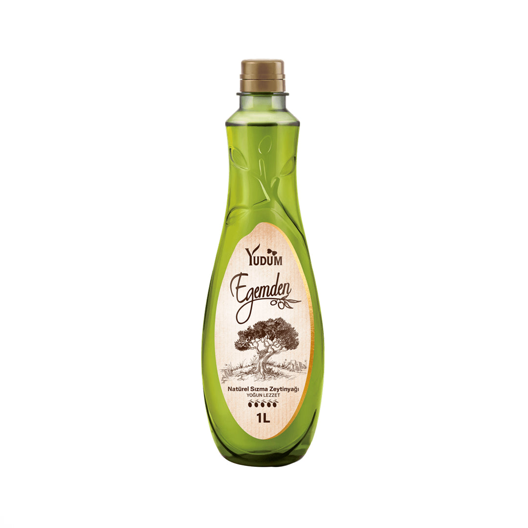 YUDUM EGEMDEN EXTRA VIRGIN OLIVE OIL 1LT GLASS