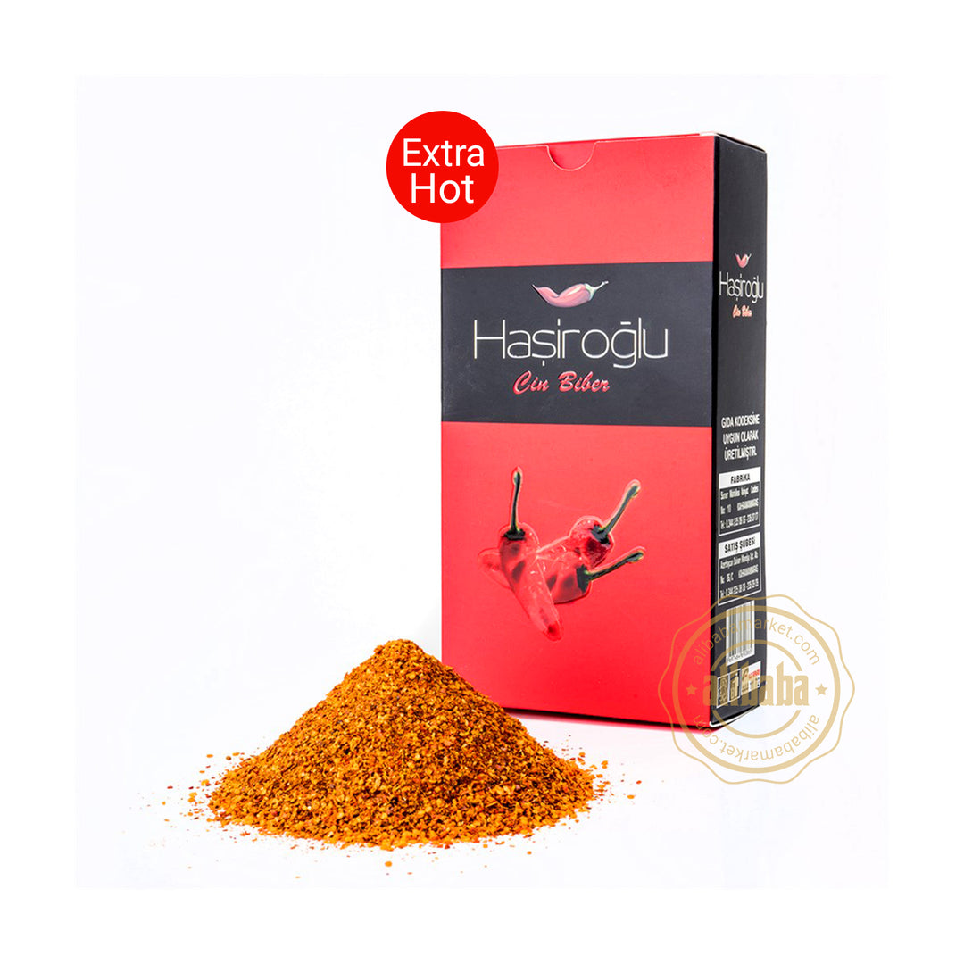 HASIROGLU EXTRA HOT RED CHILI PEPPER FLAKES 500GR - Altin Grocery Spice Hasiroglu