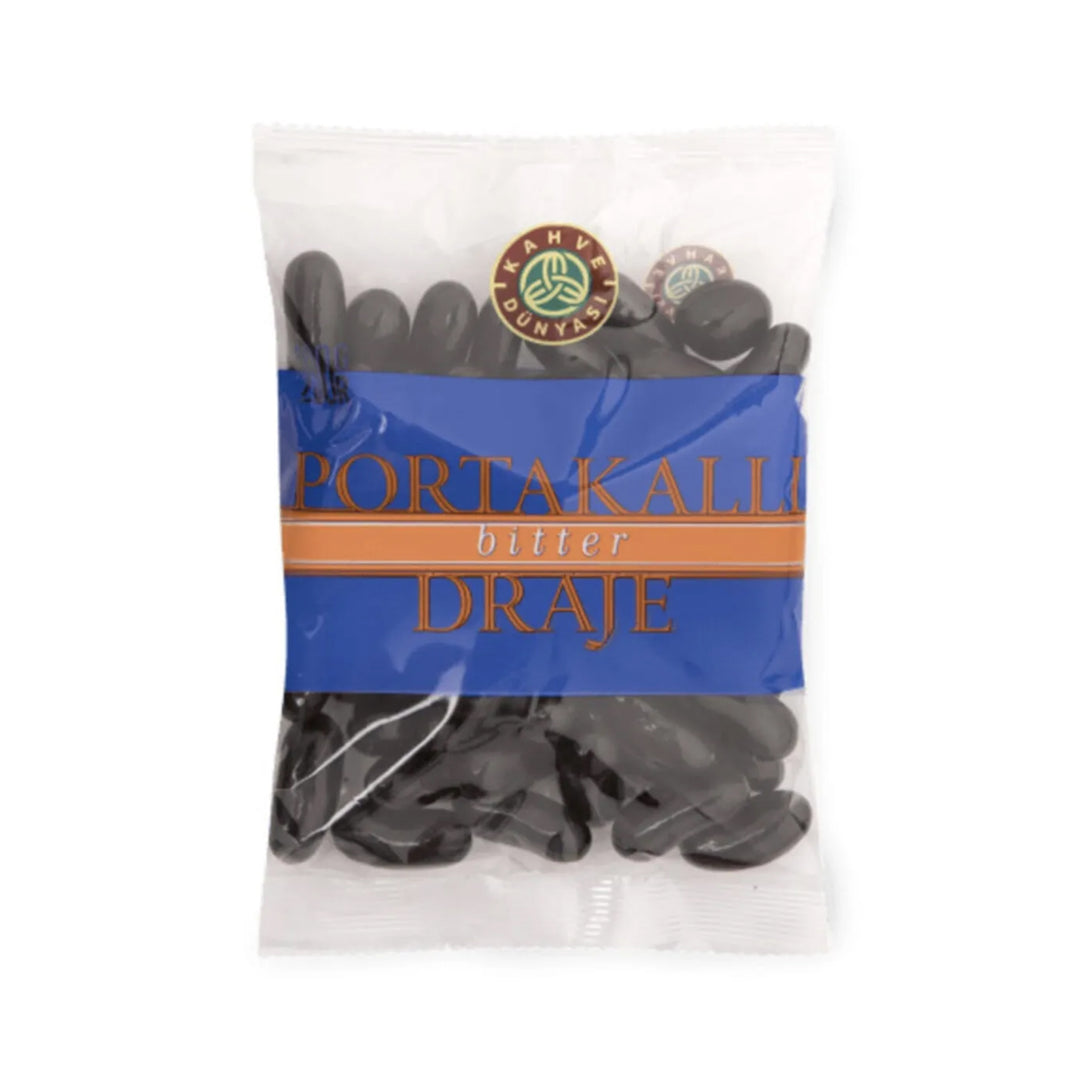KAHVE DUNYASI ORANGE DRAGEE W DARK CHOCOLATE 230G - Altin Grocery Chocolate Kahve Dunyasi