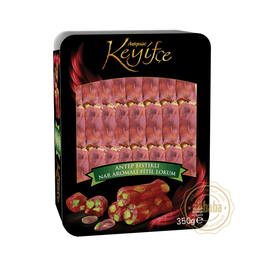 KEYIFCE TURKISH DELIGHT WITH PISTACHIO AND POMEGRANATE 350GR