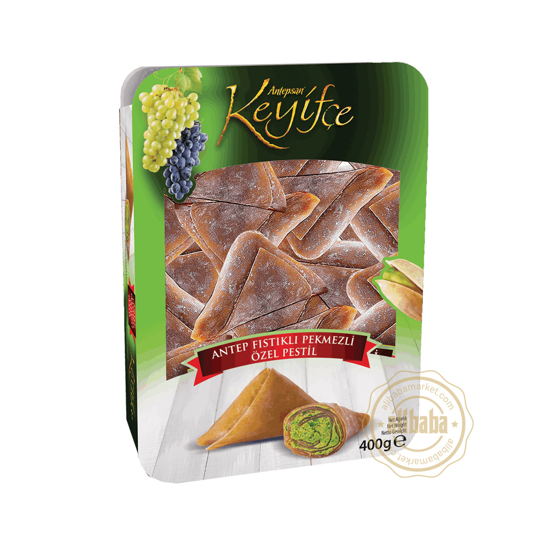 KEYIFCE MUSKA TRIANGLE WITH CRUSHED PISTACHIO AND RAISIN MOLASSES 400G
