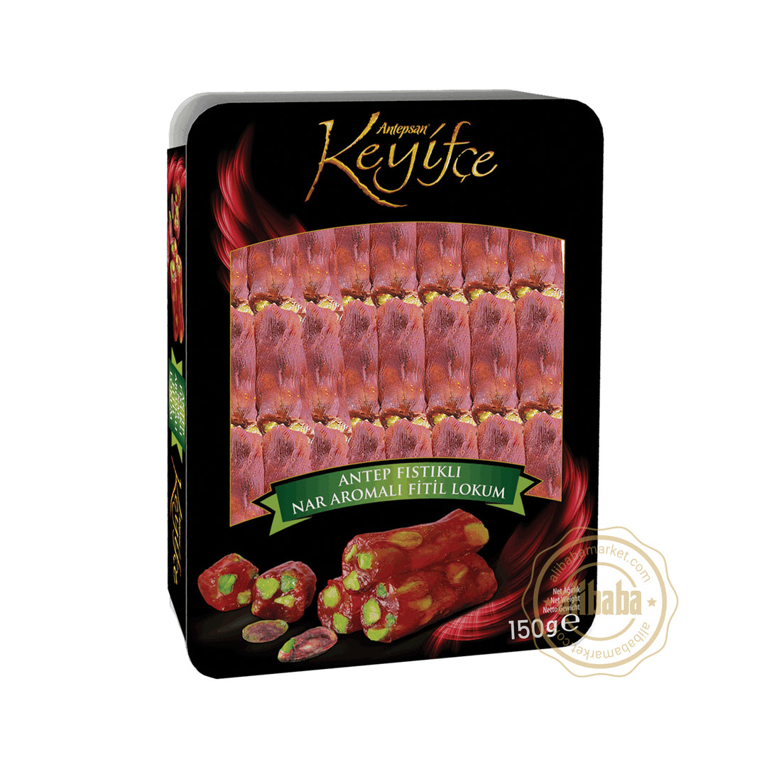 KEYIFCE TURKISH DELIGHT WITH PISTACHIO AND POMEGRANATE 150G