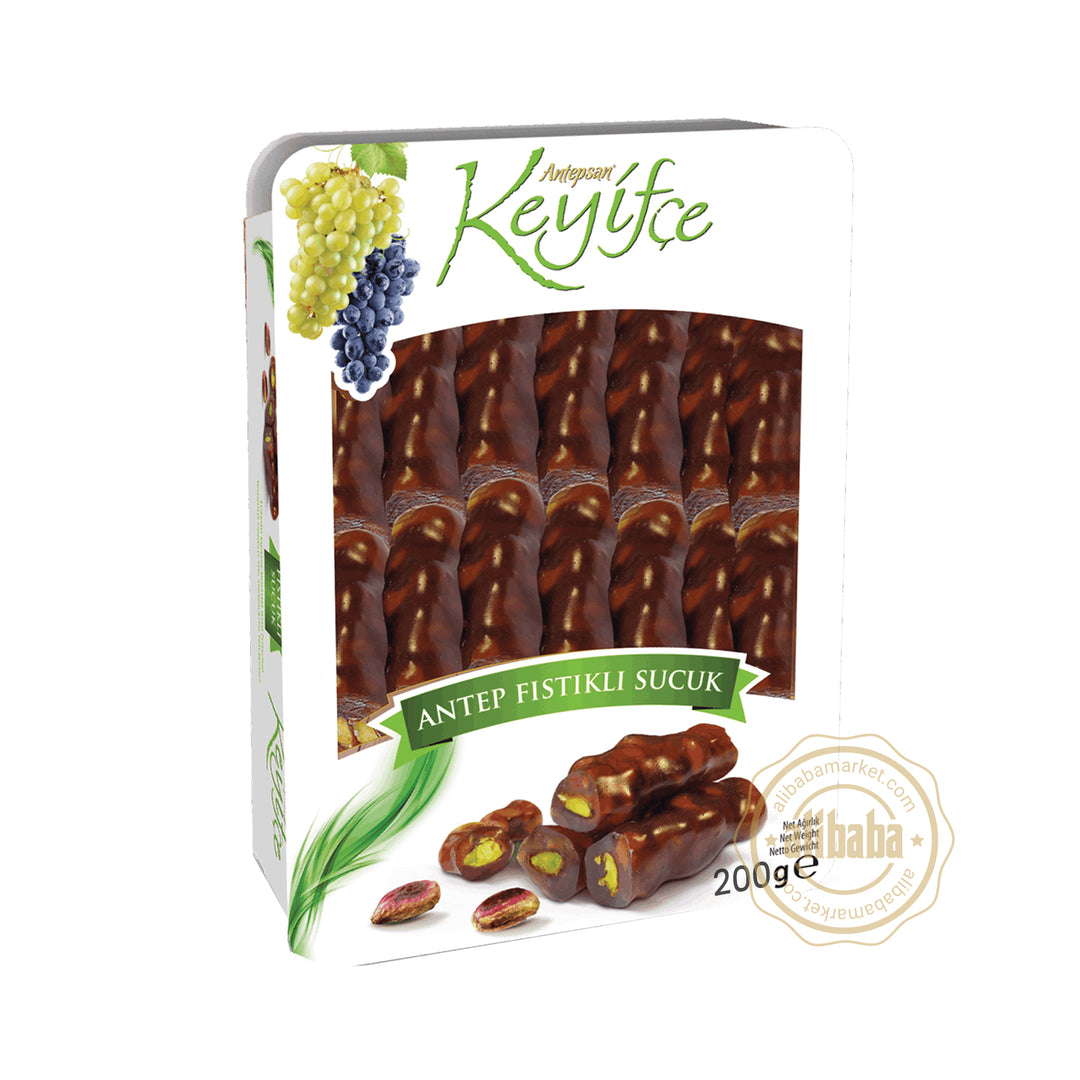 KEYIFCE TURKISH SAUSAGE WITH MOLASSES AND PISTACHIO 200GR