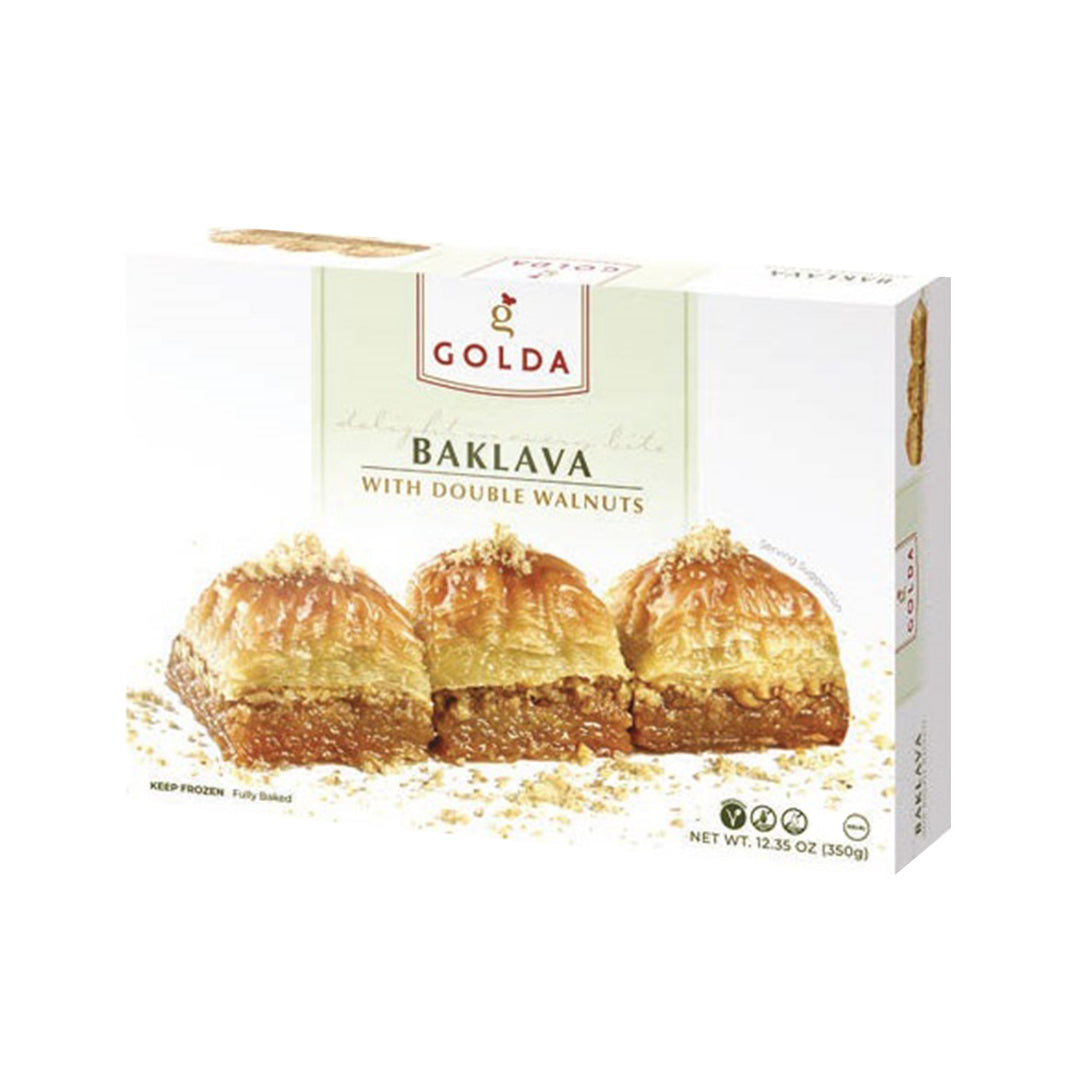 GOLDA BAKLAVA W DOUBLE WALNUT 350G - Altin Grocery Baklava Golda