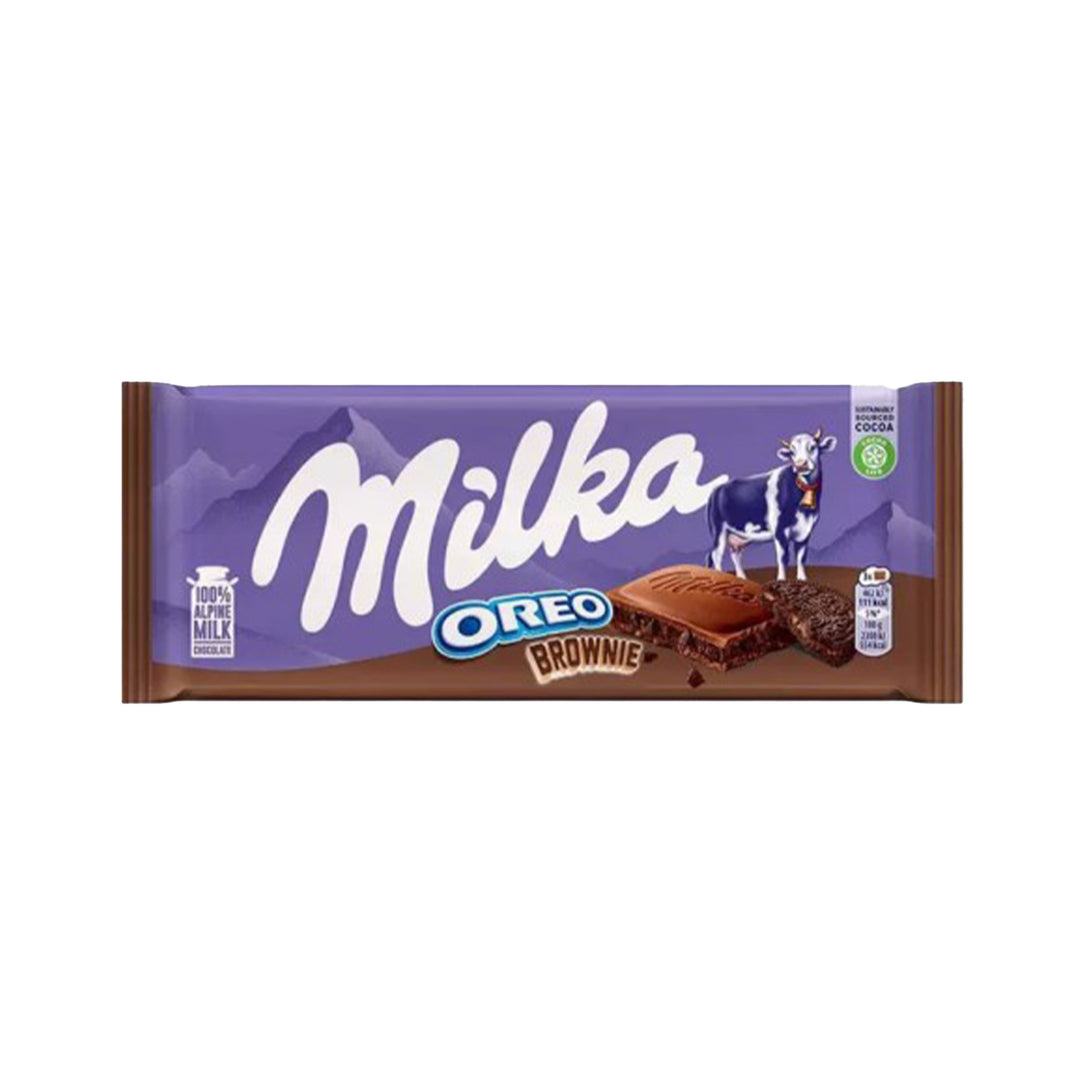 MILKA OREO BROWNIE CHOCOLATE 100GR