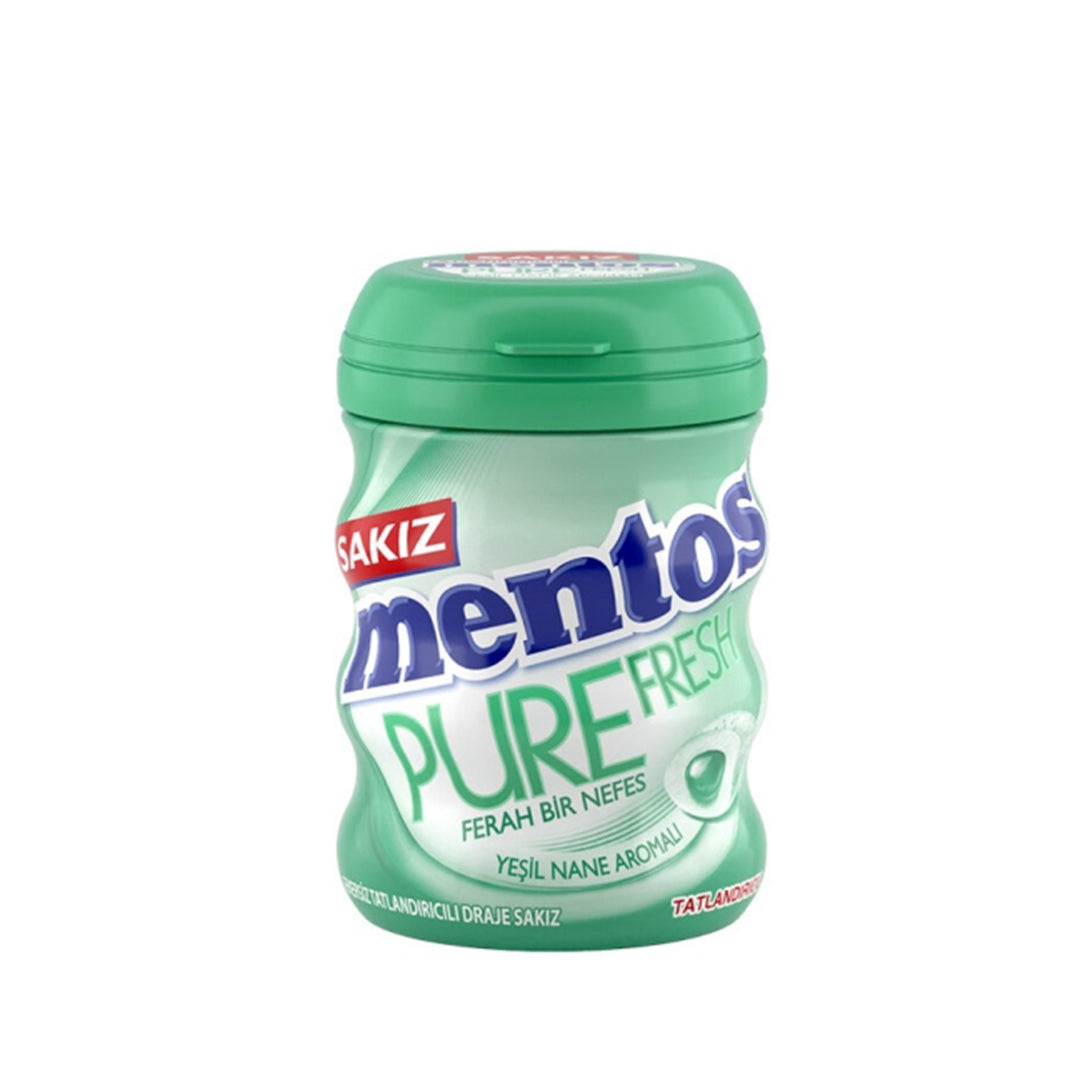 MENTOS PURE GREEN MINT GUM 60G - Altin Grocery Gum Mentos
