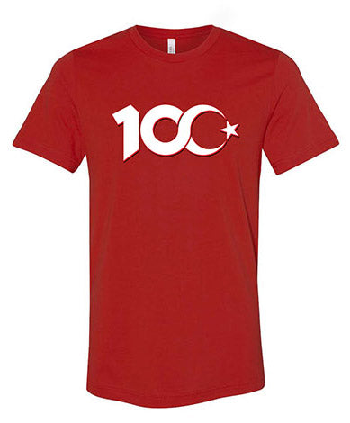 REPUBLIC OF TURKEY 100 YEAR CELEBRATION ANNIVERSARY RED T-SHIRT - Altin Grocery T-Shirt Altin Grocery