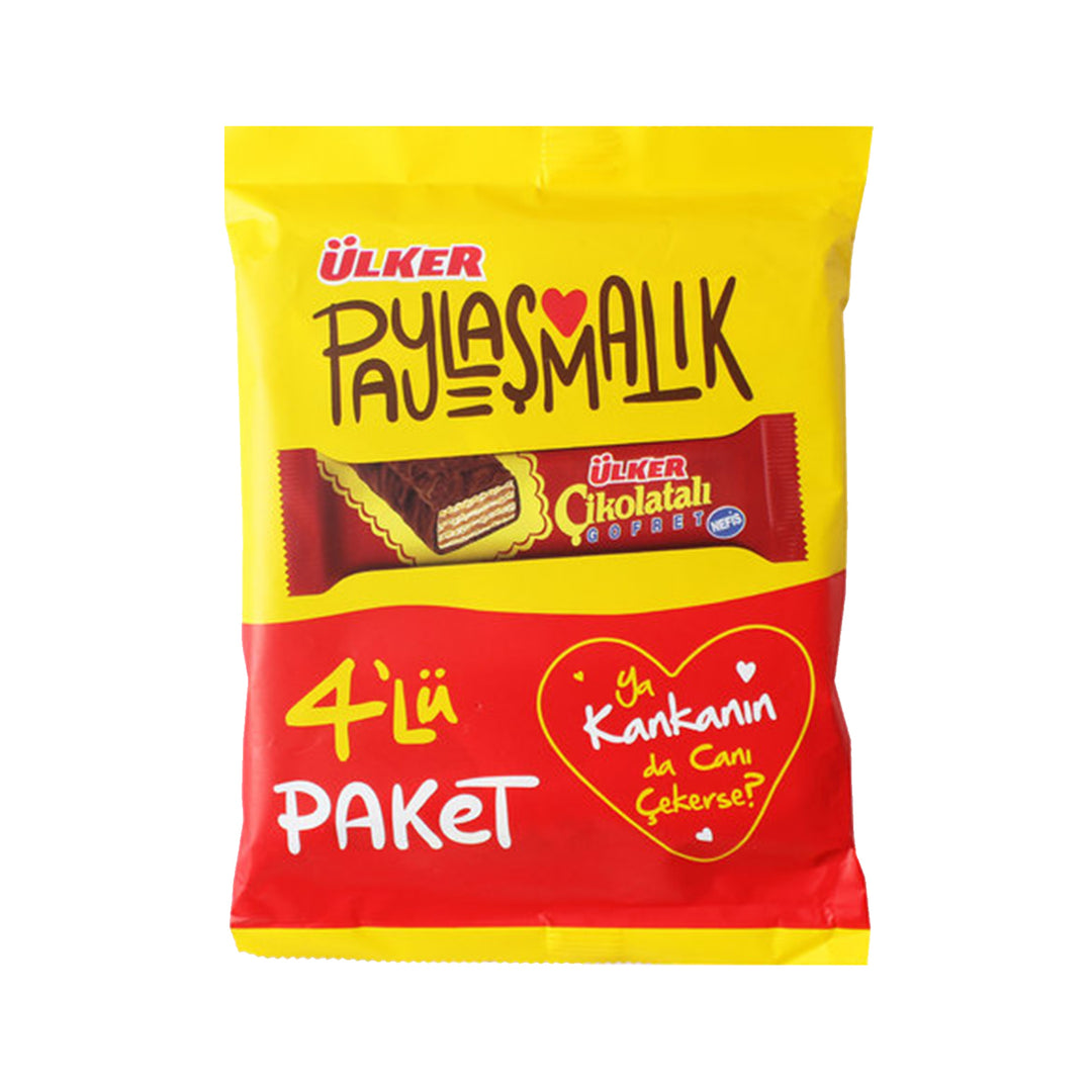 ULKER CHOCOLATE WAFERS 4 PK 144GR - Altin Grocery Chocolate Ulker