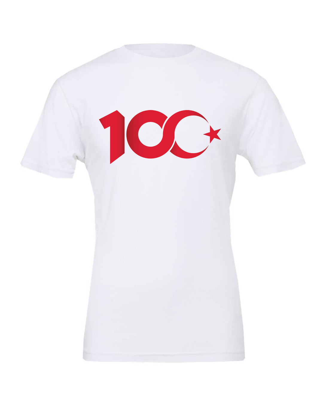 REPUBLIC OF TURKEY 100 YEAR CELEBRATION ANNIVERSARY WHITE T-SHIRT - Altin Grocery T-Shirt Altin Grocery