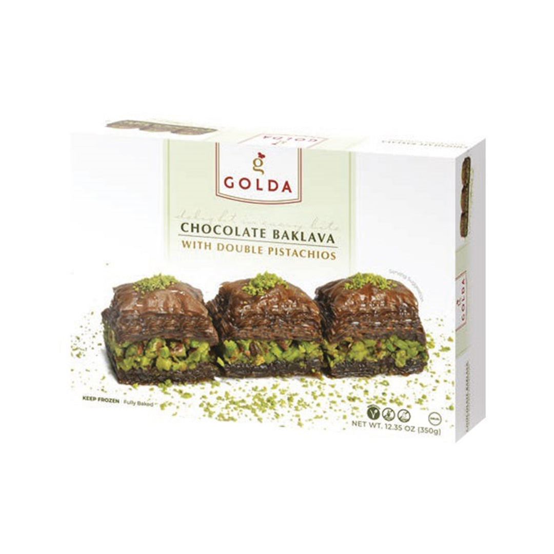 GOLDA CHOCOLATE BAKLAVA GIFT PACK 350G - Altin Grocery Baklava Golda