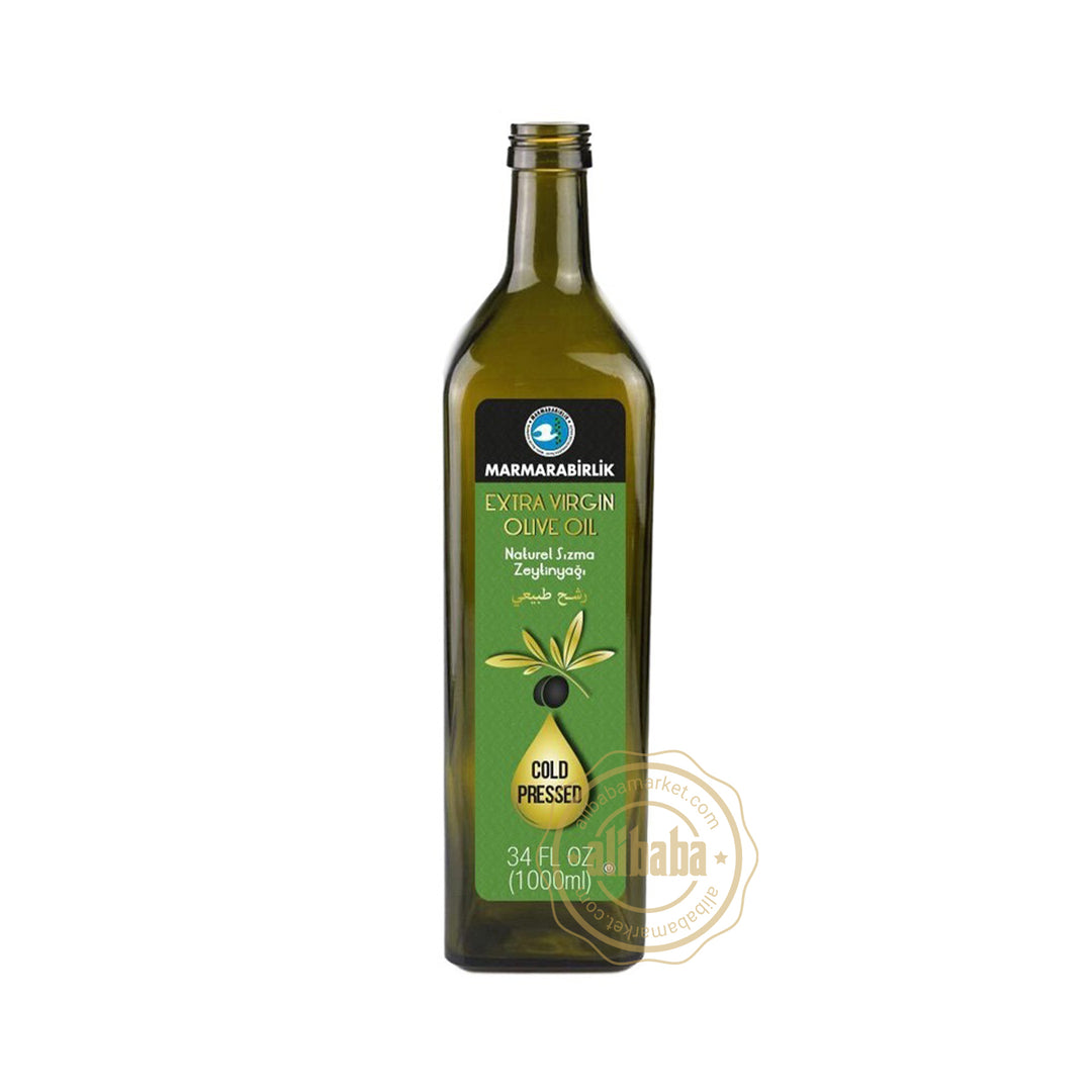 MB EXTRA VIRGIN COLD PRESSED OLIVE OIL 1LT GLASS - Altin Grocery Oil Marmarabirlik