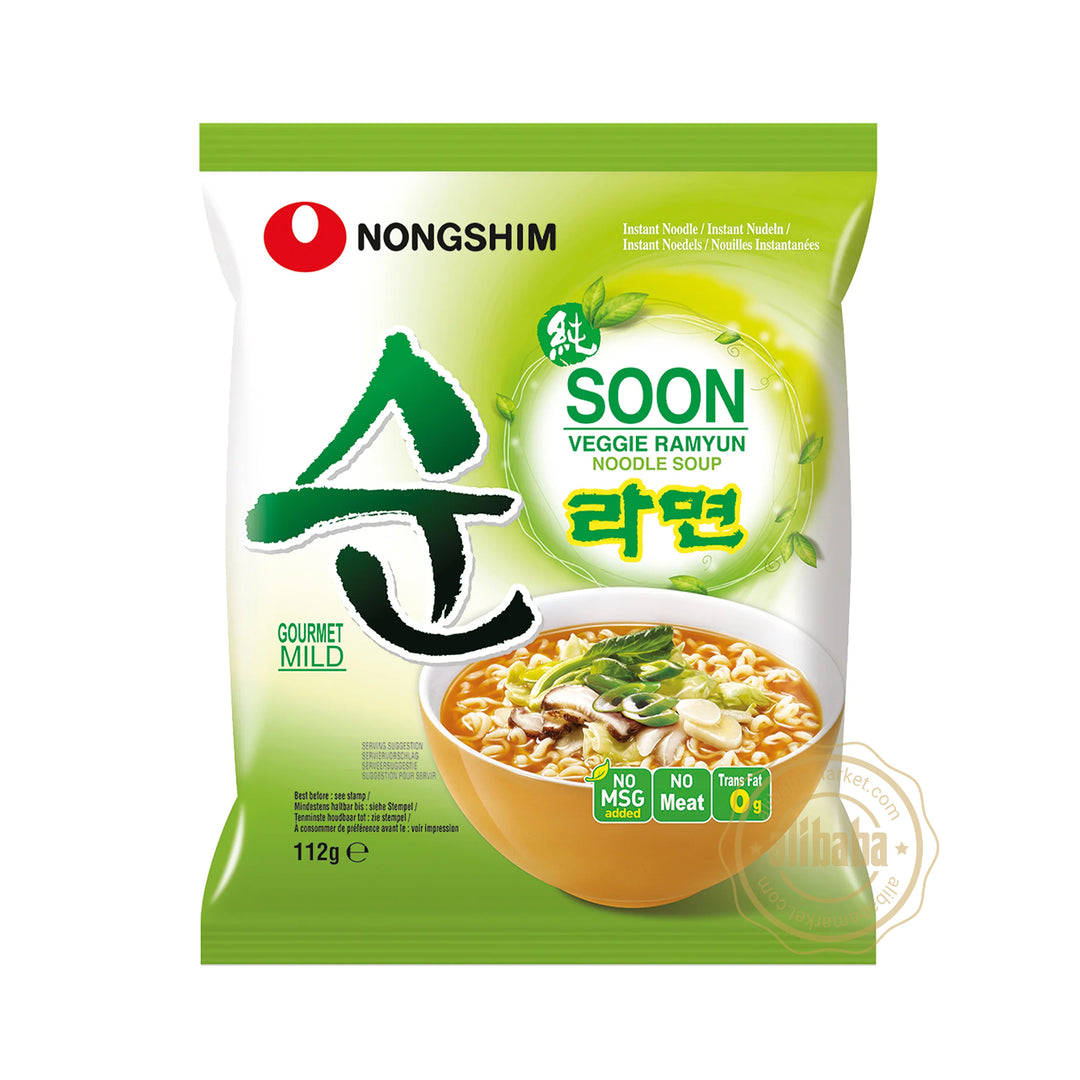 NONGSHIM SOON VEGGIE NOODLE SOUP 112GR