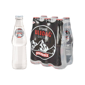 ULUDAG GAZOZ SUGAR FREE 250ML GLASS X 6 - Altin Grocery Mineral Water Uludag