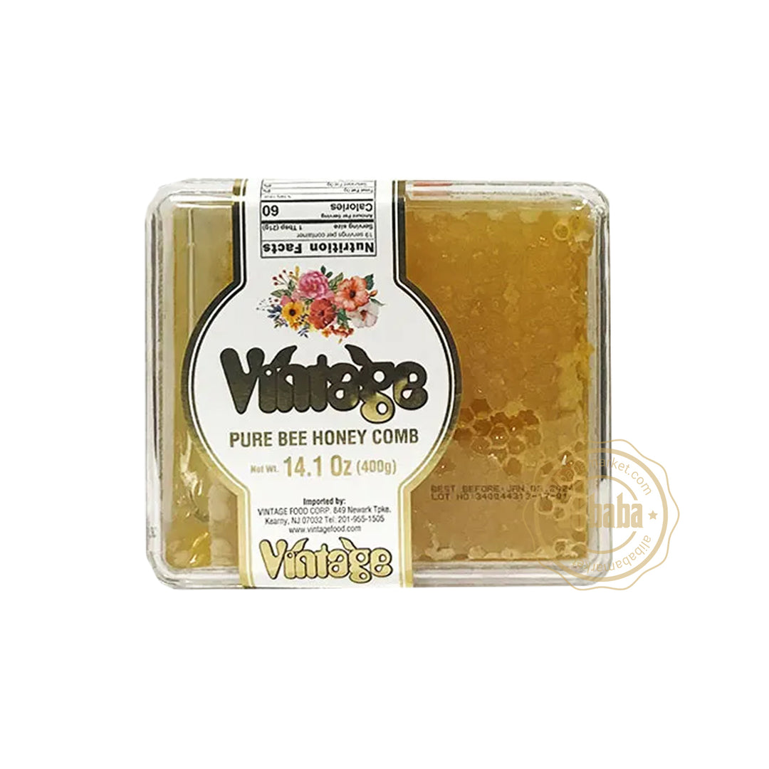 VINTAGE PURE BEE HONEY COMB 400GR - Altin Grocery Honey Vintage