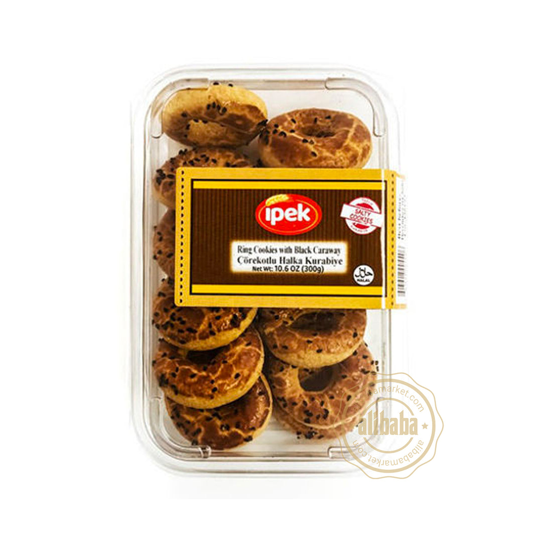 IPEK RING COOKIES WITH BLACK CARAWAY 300GR