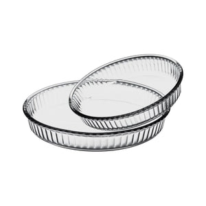 PASABAHCE BORCAM OVENWARE TRAY SET 2PCS 159022 (220MM+280MM) - Altin Grocery Ovenware Pasabahce