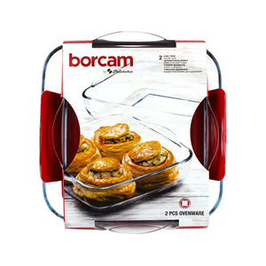 PASABAHCE BORCAM SET 2 PCS 282*270 mm+220*256 mm 159028 - Altin Grocery Ovenware Pasabahce