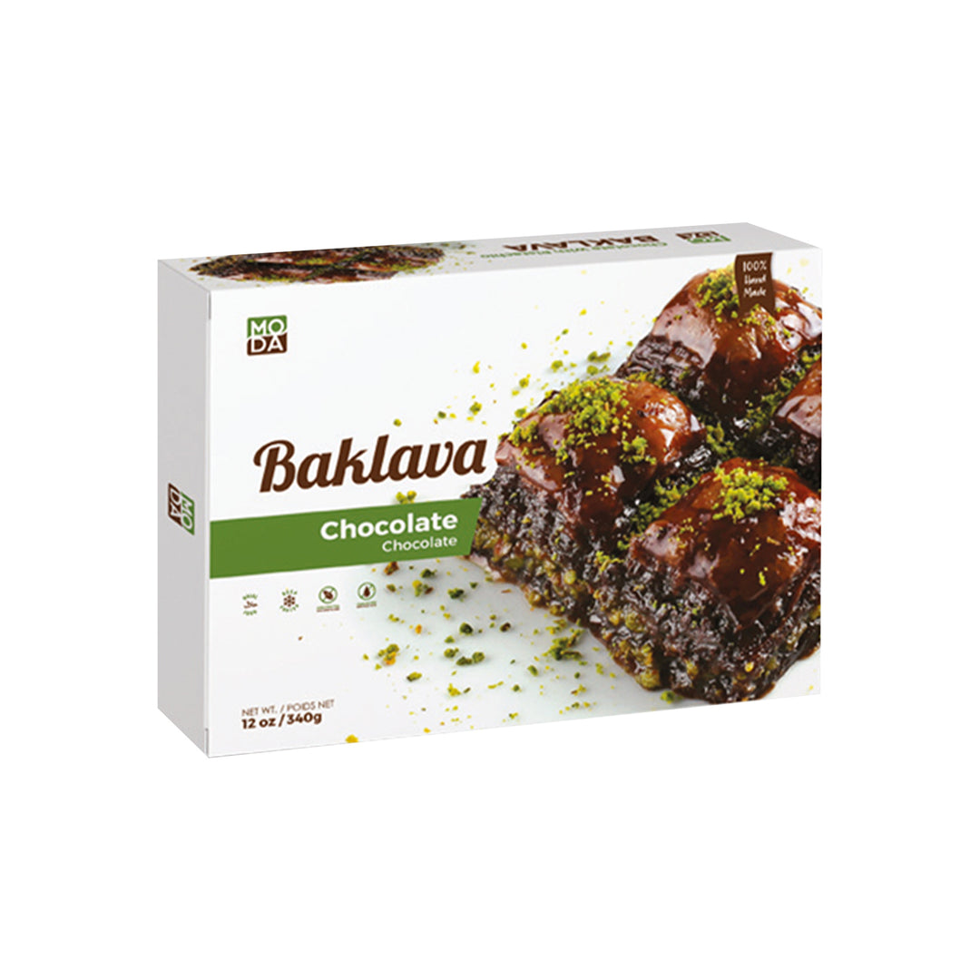 MODA BAKLAVA, WITH CHOCOLATE, GIFT PACK, 8PCS - Altin Grocery Baklava Moda
