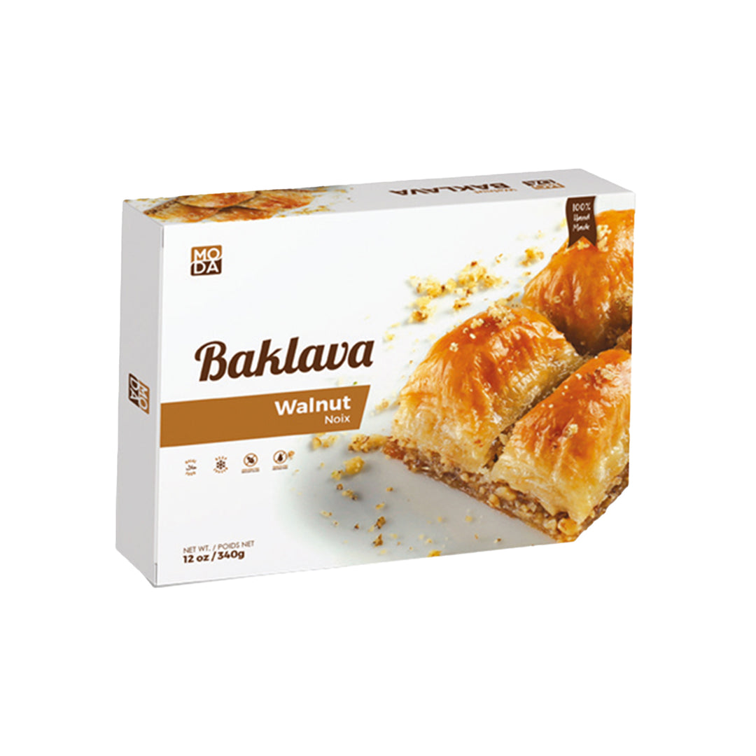 MODA BAKLAVA WALNUT GIFT PACK 12OZ\340GR - Altin Grocery Baklava Moda