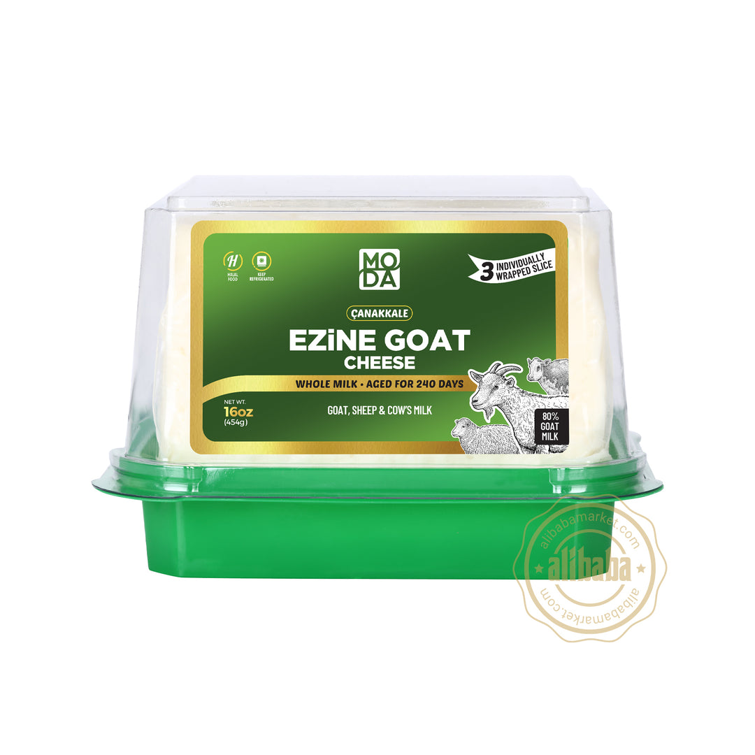 MODA SLICED EZINE GOAT CHEESE GREEN LABEL 16OZ/454GR