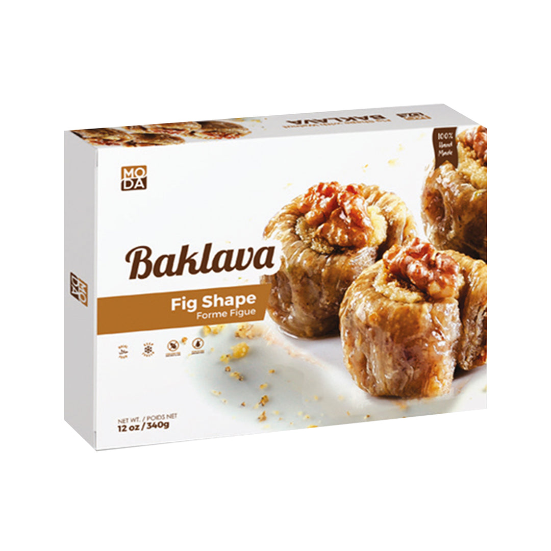 MODA FIG SHAPE W WALNUT, GIFT PACK 12OZ - Altin Grocery Baklava Moda