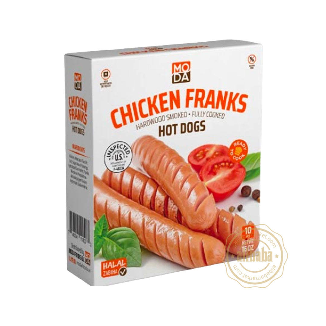 MODA CHICKEN FRANK CLASSIC HOT DOG 10PCS 1LB