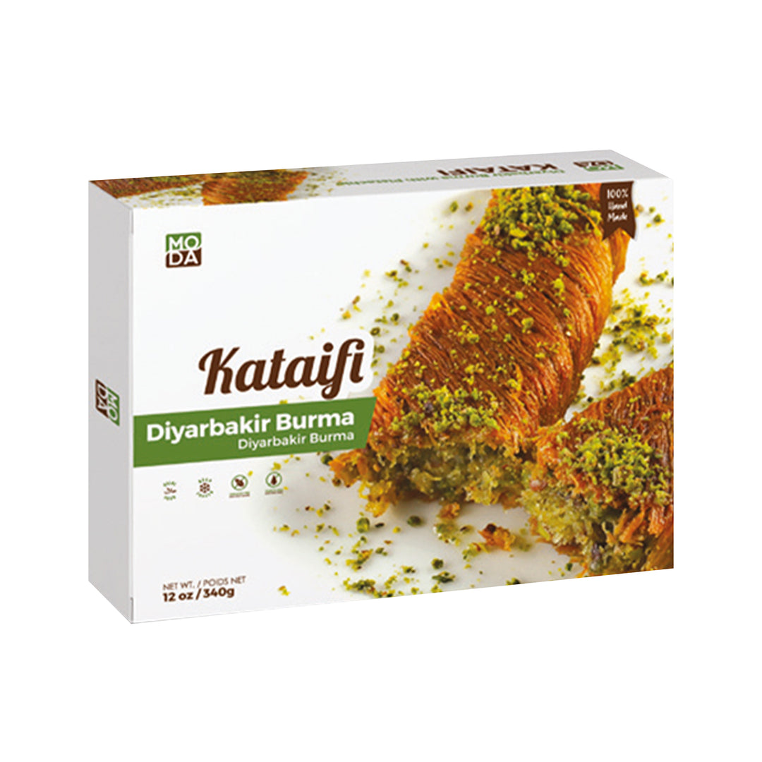 MODA KATAIFI, DIYARBAKIR BHURMA WITH PISTACHIO - GIFT PACK 12OZ - Altin Grocery Baklava Moda